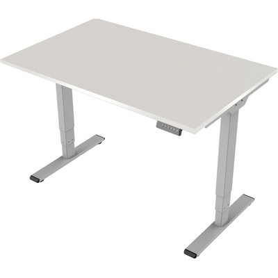 Delso Výškovo nastaviteľný stôl MIDJUSTER 60 x 120 cm svetlosivá / sivá