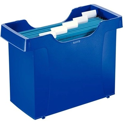 КОНТЕЙНЕР ЗА ВИСЯЩИ ПАПКИ leitz + 5 ПАПКИ СИН