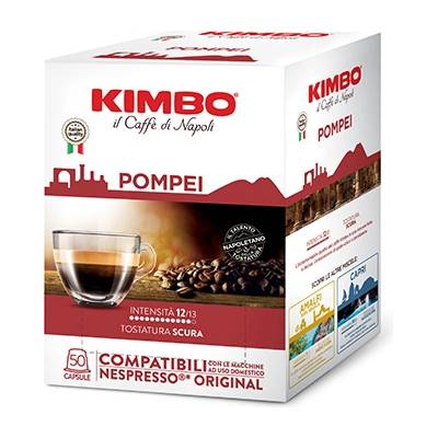 50 бр. кафе капсули KIMBO POMEI съвместими с Nespresso®