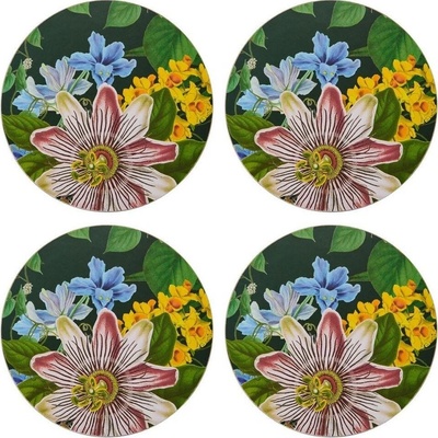 Creative Tops Sada podložek pod skleničky 12 cm Round Tropical 4 ks