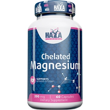 Haya Labs Chelated Magnesium, 200 mg, 60 капсули, Haya Labs