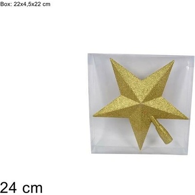 MAKRO Hviezda na stromček 24cm