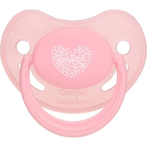 Canpol babies Силиконова анатомична залъгалка Canpol - Pastelove, 0-6 m, Розова (22/419_pin)