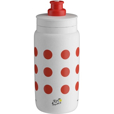 Elite Бутилка за велосипед Elite Fly Tour de France 2024 Cycling water bottles - Red Polka Dot - размер 550 ml (533-2215-0211)