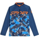 Spyder Camo 1/2 zip tmavo modrá