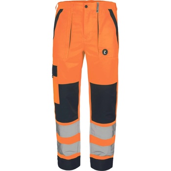Cerva MAX NEO HV LADY Dámské HI VIS pracovní kalhoty do pasu s reflexními pruhy HV žlutá