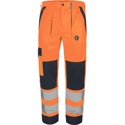 Cerva MAX NEO HV LADY Dámské HI VIS pracovní kalhoty do pasu s reflexními pruhy HV žlutá