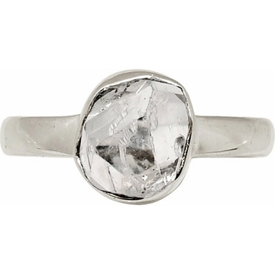 Nefertitis Herkimer diamant prsten stříbro R106