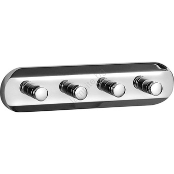 SAPHO - Стена кърпа закачалка SAMBA 21 см лъскав хром (SH0202)