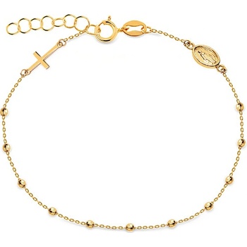 iZlato Forever náramok Ruženec s gravírovanými guľôčkami IZ29518