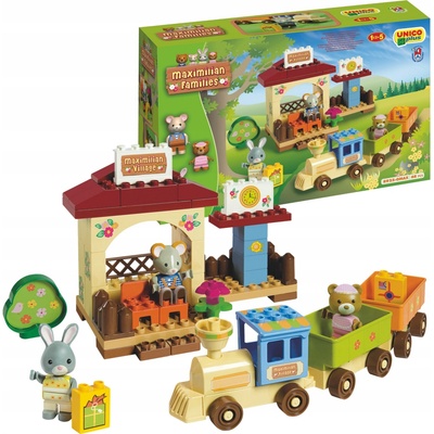 Unico Maximilian Families Vláček s nádražím 68 ks