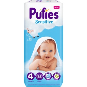 pufies Пелени Pufies Sensitive Maxi 4, 56 броя (7682)