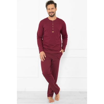 Italian Fashion pánské pyžamo Gordo bordó