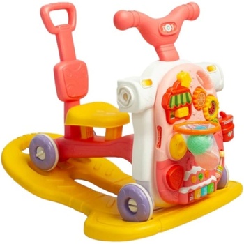 Caretero Toyz Многофункционална проходилка 5 в 1 Caretero Toyz - Pink (TOYZ-2011)