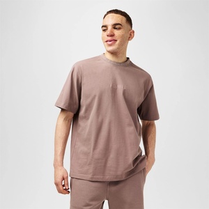 Jack Wills Мъжка тениска Jack Wills Jacquard T-Shirt Mens - Brick Pink