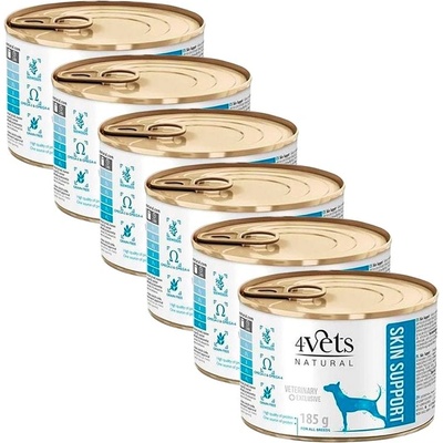 4Vets NATURAL Veterinary Exclusive SKIN SUPPORT 6 x 185 г
