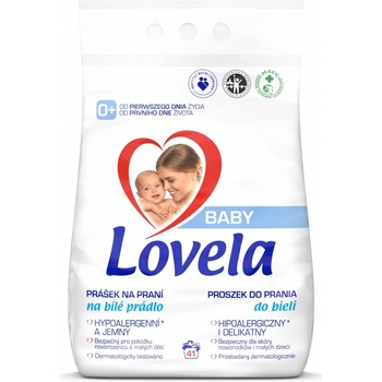Lovela Baby prášek na praní na bílé prádlo 4,1 kg 41 PD