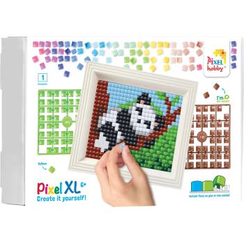 Pixelhobby Креативен комплект с рамка и пиксели Pixelhobby - XL, Панда (12091)