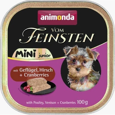Animonda Vom Feinsten Mini Junior s hydinou divinou a brusnicami 100 g
