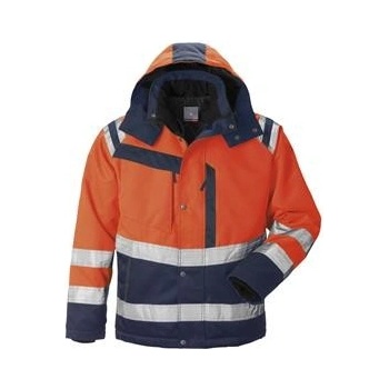FRISTADS KANSAS zimní bunda s reflexními prvky oranžová/marine