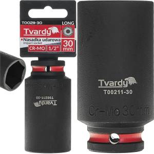 Tvardy Ударна вложка удължена 1/2" 6-стен 30mm CR-MO 81964 (T00211-30)