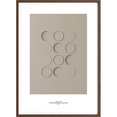 Idealform Poster no. 4 Shadow forms Barva: Smokey taupe, Velikost: 500x700 mm