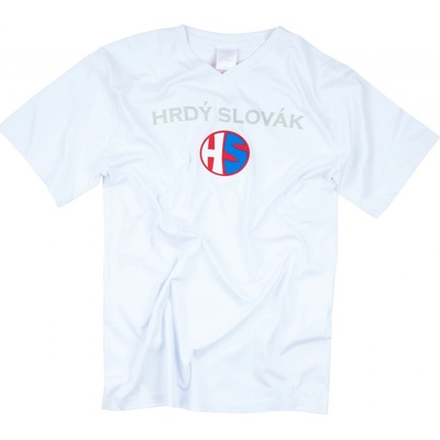Pánske tričko Hrdý Slovák biele