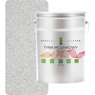 MOZAIKOVÁ OMÍTKA BÍLÁ VNITŘNÍ VENKOVNÍ MOZAIKA 12,5Kg POLSKÝ VÝROBCE