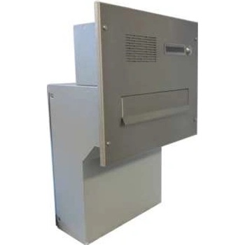 DOLS Poštovní schránka F-04 do sloupku + čelní deska se zvonkem a přípravou pro HM - NEREZ