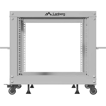Lanberg open rack 19" 9U 600x600-1100 adjustable, grey (OR01-6109-S)