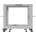 Lanberg open rack 19" 9U 600x600-1100 adjustable, grey (OR01-6109-S)