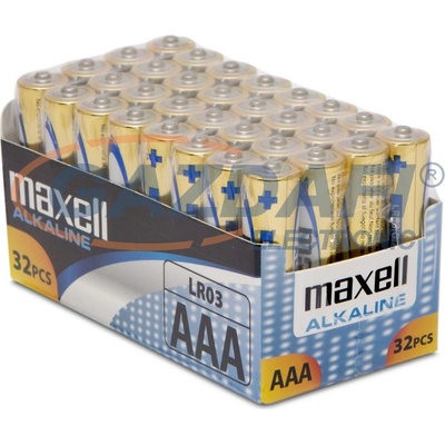 Maxell батерия за молив aaa 1.5v lr03 32бр. /пакет (не може да се зарежда отново) (790260.04.cn)