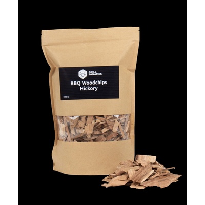 Grill Fanatics drevené štiepky Hickory BBQ 500 g