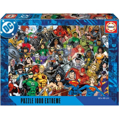 Educa Justice League Extreme a Fix lepidlo 1000 dielov