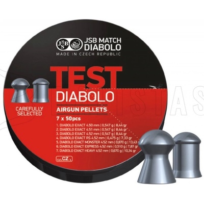 Diabolky JSB Exact Test 4,5 mm 350 ks