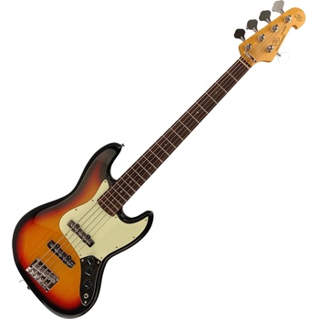 SX SJB62/5 3-Tone Sunburst 5-струнна бас китара