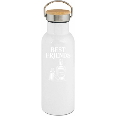 123TRIKO termoska Best Friends, bílý tisk 500 ml