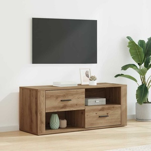vidaXL ТВ шкаф 100 x 35 x 40 см Дъб Инженерна дървесина (881013)
