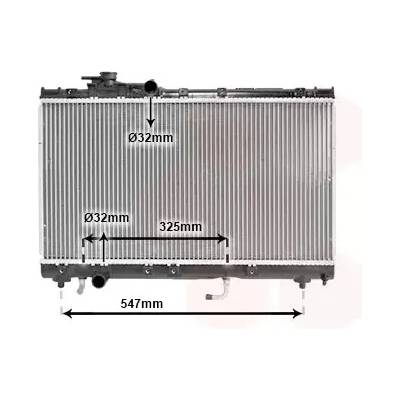 VAN WEZEL Chladič vody VAW 53002350