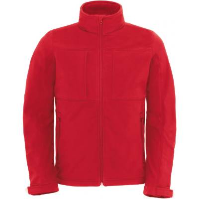 B&C Collection B&c hooded softshell men / Мъжко трислойно софтшел яке с качулка - червено s (01195000401)