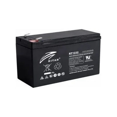 Ritar power Оловна Батерия RITAR (RT1232), 12V/3.2 Ah - AGM 134/67/60 mm, RITAR-RT1232