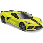 Maisto SP EDITION Кола 2020 Chevrolet Corvette Stingray Z51 1: 24 жълта
