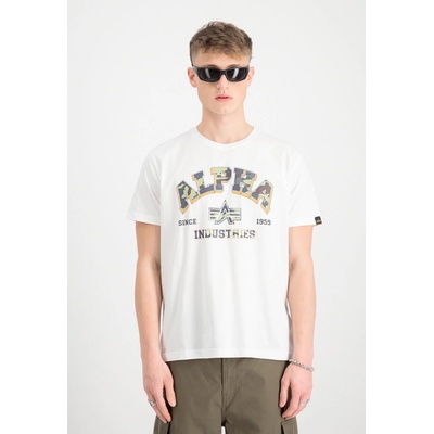 Alpha Industries College Camo T white