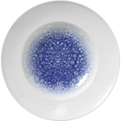 FINE DINE Talíř 260 mm, bílý a modrý Serenity