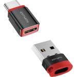 4smarts Адаптер 4smarts Data Blocker за USB-A/USB-C, черен (4SM000003)