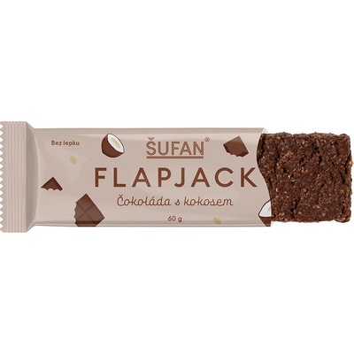 Šufan Bezlepkový FLAPJACK Čokoláda s kokosem 60 g