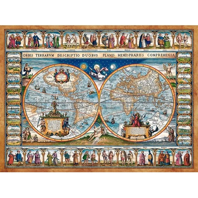 Castorland - Puzzle Map of the World, 1639 - 2 000 piese