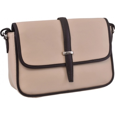 Mercucio kožená crossbody kabelka 250117 béžová
