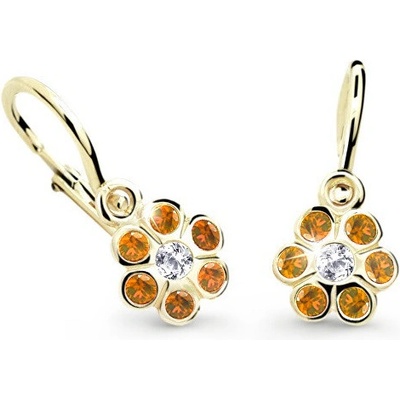 Cutie Jewellery zlaté detské náušnice C1737-10-X-1 oranžová