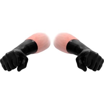 Fist It Latex Short Gloves Black
